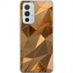 Mobile case for OnePlus 9RT 5G with 3D Gold design