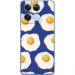 Mobile case for OnePlus Ace Racing with Fried eggs design