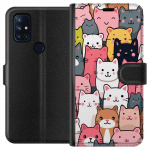 Wallet case for OnePlus Nord N10 5G with Cat pattern design