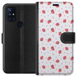 Wallet case for OnePlus Nord N10 5G with Strawberries design