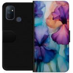 Wallet case for OnePlus Nord N100 with Magical flowers design