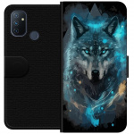 Wallet case for OnePlus Nord N100 with Wolf design Wallet case for OnePlus Nord N100 with Wolf design