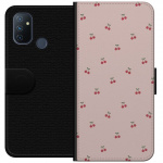 Wallet case for OnePlus Nord N100 with Cherry design