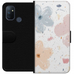 Wallet case for OnePlus Nord N100 with Flowers design