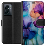 Wallet case for OnePlus Nord N300 with Magical flowers design Wallet case for OnePlus Nord N300 with Magical flowers design