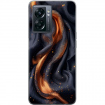 Mobile case for OnePlus Nord N300 with Fiery silk design