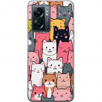 Mobile case for OnePlus Nord N300 with Cat pattern design