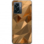 Mobile case for OnePlus Nord N300 with 3D Gold design