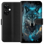 Wallet case for OnePlus Nord CE3 with Wolf design