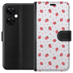 Wallet case for OnePlus Nord CE3 with Strawberries design