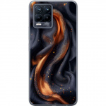 Mobile case for Realme 8 with Fiery silk design