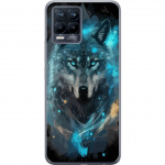 Mobile case for Realme 8 with Wolf design
