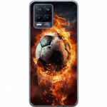 Mobile case for Realme 8 with Football design