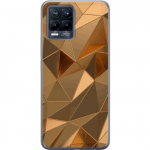 Mobile case for Realme 8 with 3D Gold design