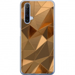 Mobile case for Realme X50 5G with 3D Gold design