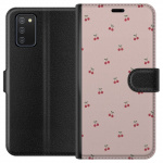 Wallet case for Samsung Galaxy A02s with Cherry design