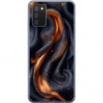 Mobile case for Samsung Galaxy A02s with Fiery silk design