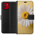 Wallet case for Samsung Galaxy A03 with Porslinsblomma design