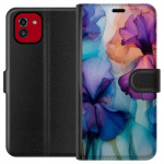 Wallet case for Samsung Galaxy A03 with Magical flowers design