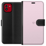 Wallet case for Samsung Galaxy A03 with Heart design