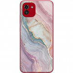 Mobile case for Samsung Galaxy A03 with Marble design