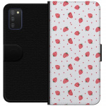 Wallet case for Samsung Galaxy A03s with Strawberries design