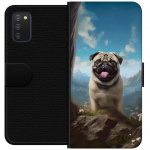 Wallet case for Samsung Galaxy A03s with Happy Dog design
