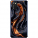 Mobile case for Samsung Galaxy A03s with Fiery silk design