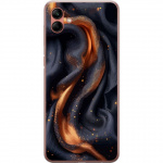 Mobile case for Samsung Galaxy A04 with Fiery silk design