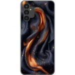 Mobile case for Samsung Galaxy A04s with Fiery silk design