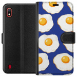 Wallet case for Samsung Galaxy A10 with Fried eggs design