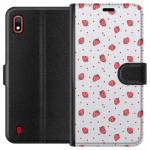 Wallet case for Samsung Galaxy A10 with Strawberries design