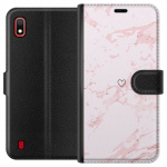 Wallet case for Samsung Galaxy A10 with Pink Heart design