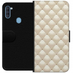 Wallet case for Samsung Galaxy A11 with Gold shine design