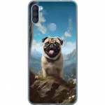Mobile case for Samsung Galaxy A11 with Happy Dog design