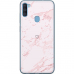 Mobile case for Samsung Galaxy A11 with Pink Heart design