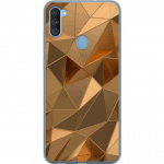 Mobile case for Samsung Galaxy A11 with 3D Gold design