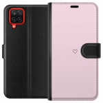 Wallet case for Samsung Galaxy A12 with Heart design