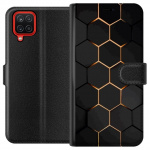 Wallet case for Samsung Galaxy A12 with Luxurious Pattern design