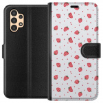 Wallet case for Samsung Galaxy A13 with Strawberries design
