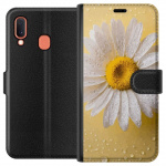 Wallet case for Samsung Galaxy A20e with Porslinsblomma design