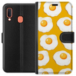 Wallet case for Samsung Galaxy A20e with Fried egg design