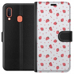 Wallet case for Samsung Galaxy A20e with Strawberries design