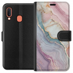 Wallet case for Samsung Galaxy A20e with Marble design