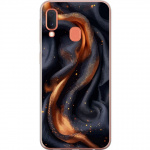 Mobile case for Samsung Galaxy A20e with Fiery silk design