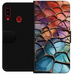 Wallet case for Samsung Galaxy A20s with Metallic pattern design
