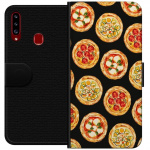 Wallet case for Samsung Galaxy A20s with Pizza design