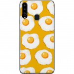 Mobile case for Samsung Galaxy A20s with Fried egg design