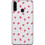 Mobile case for Samsung Galaxy A20s with Strawberries design