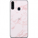 Mobile case for Samsung Galaxy A20s with Pink Heart design